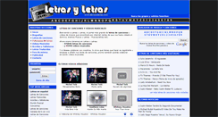 Desktop Screenshot of letrasyletras.com